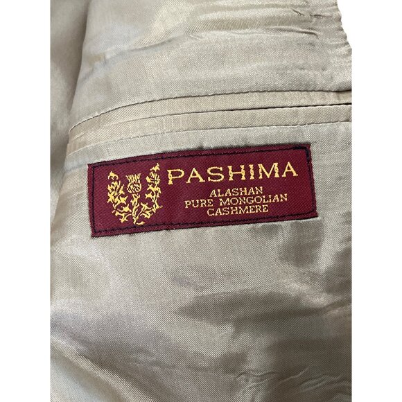 Pashima Alashan Pure Mongolian Cashmere Mens Blazer Jacket Size 42 - Picture 3 of 7